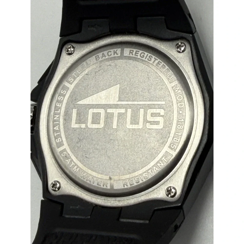 Lotus 18185‎ Mens Chronograph Watch New Battery 46MM 8.5
